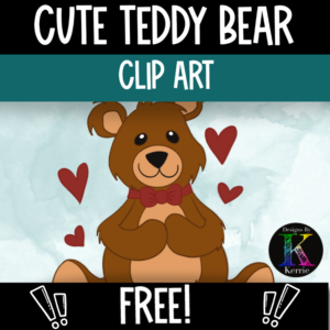 Free Cute Teddy Bear Clip Art