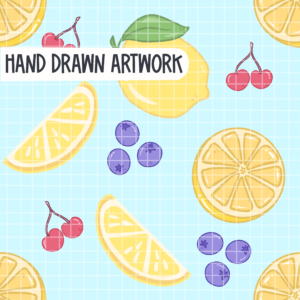 Lemonade Stand Seamless Pattern